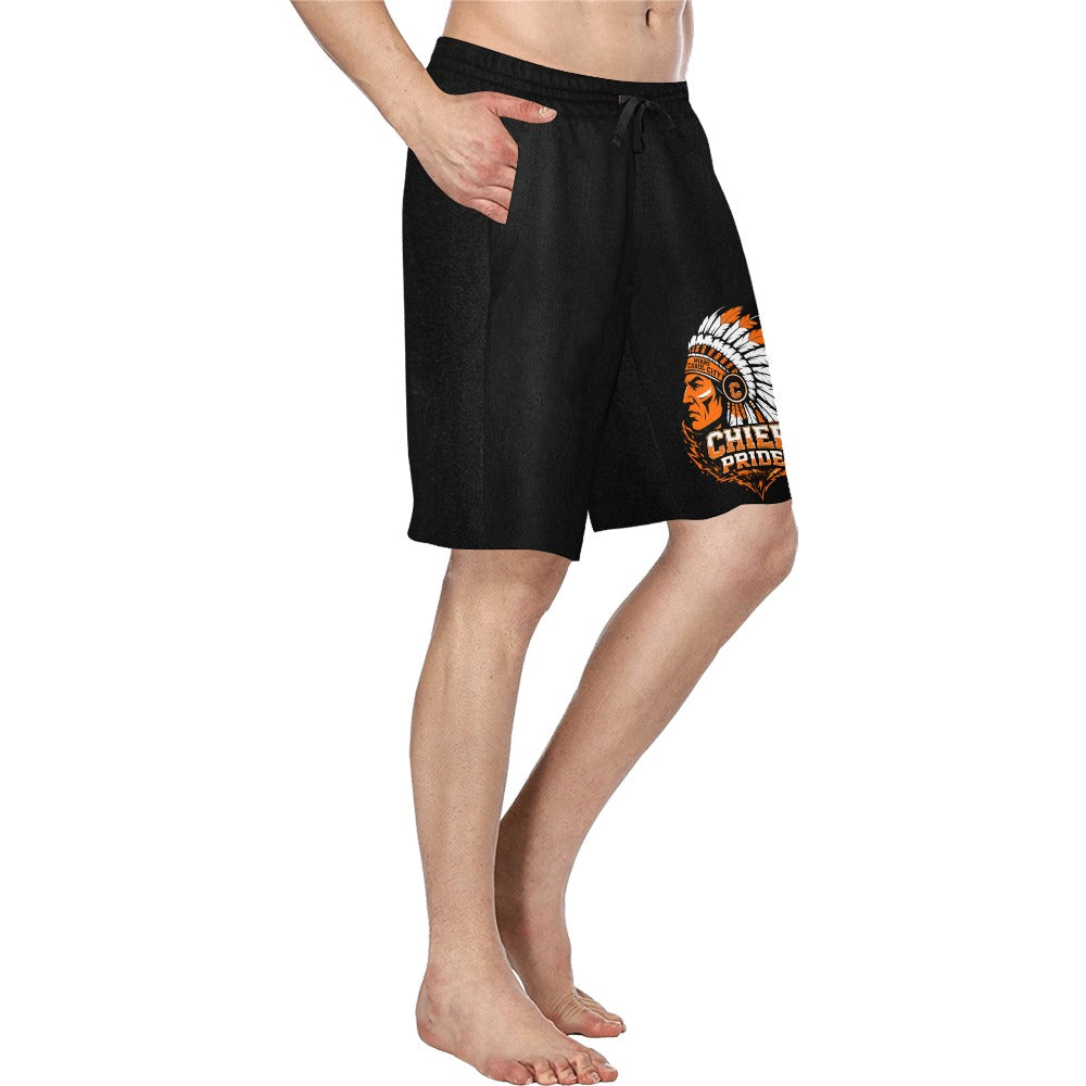 Black Single Chief Head Trunks Casual Shorts