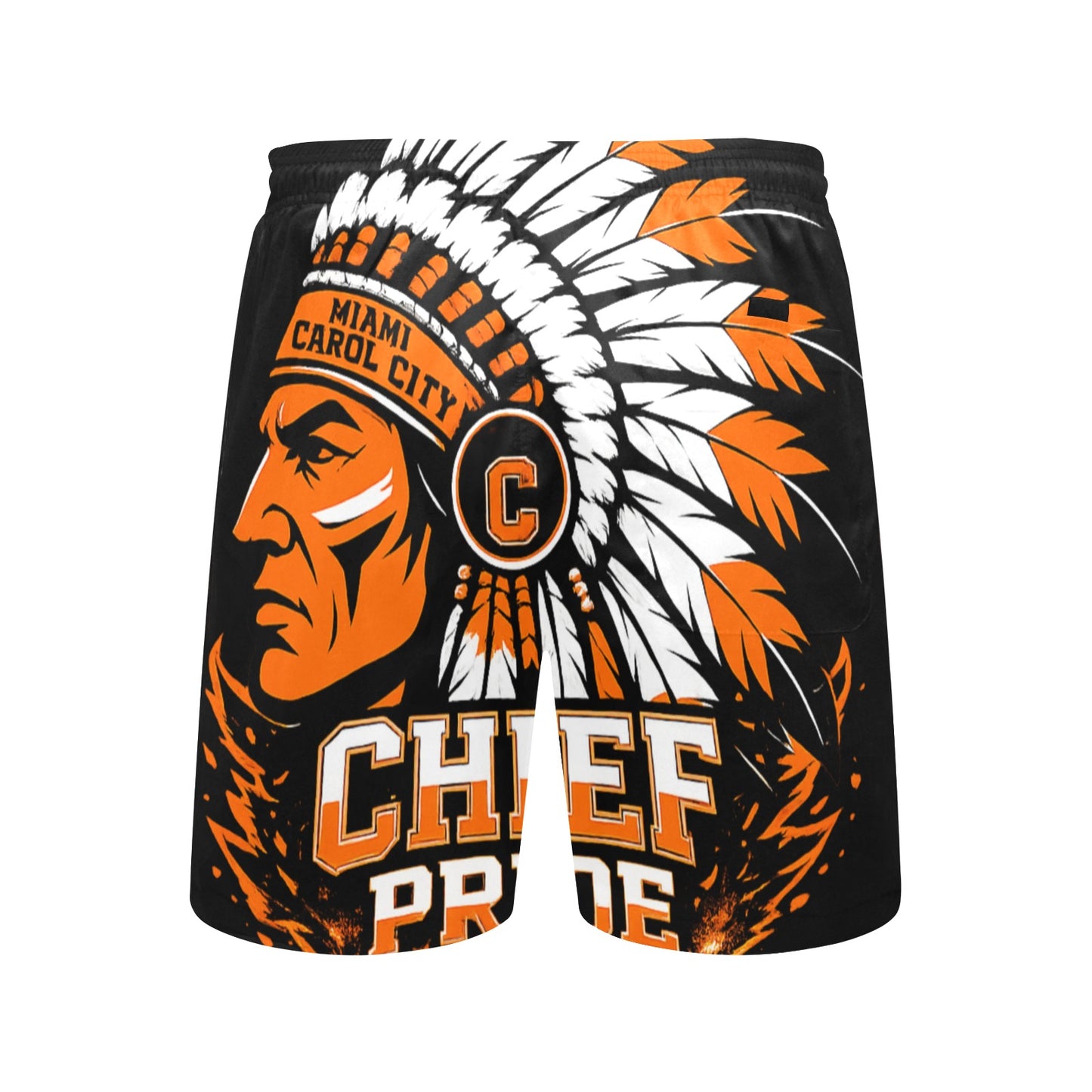 Black Chiefs Pool Shorts Men's Mid-Length Beach Shorts