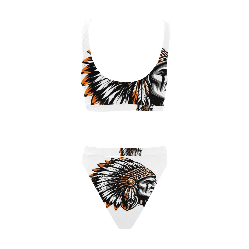 Chief Sport Top & High-Waisted Bikini Swimsuit
