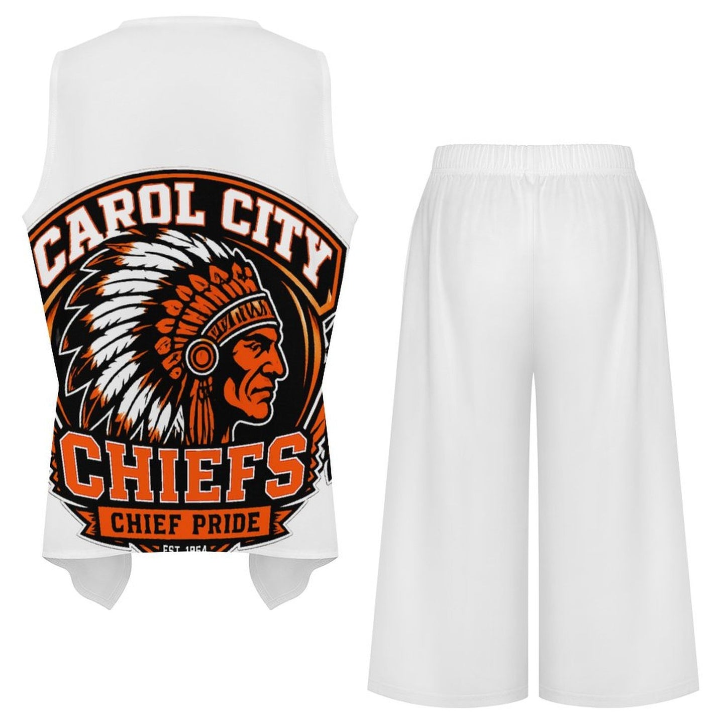 Miami Carol City  Wide Leg Short Set Sleeveless Top & Cropped Wide-Leg Pants Set