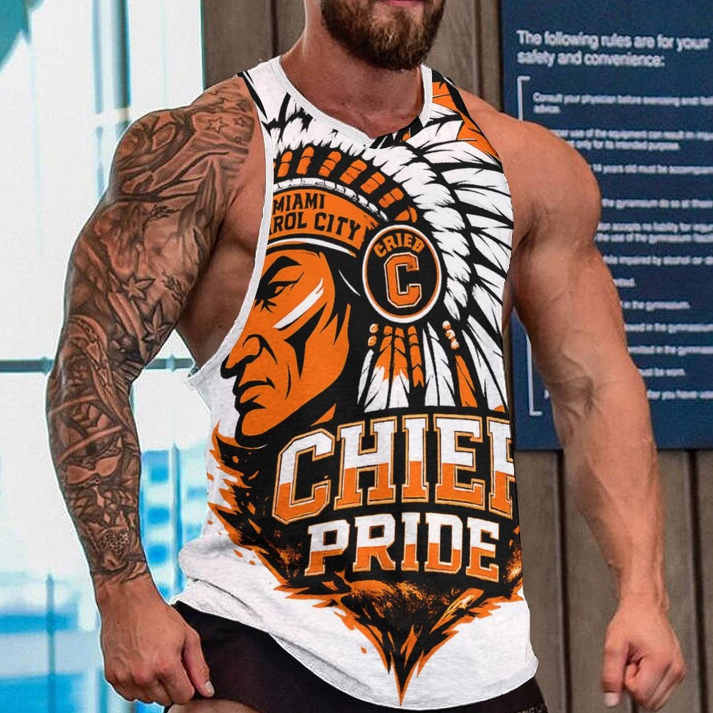 Chief's All Over Print Tank Top