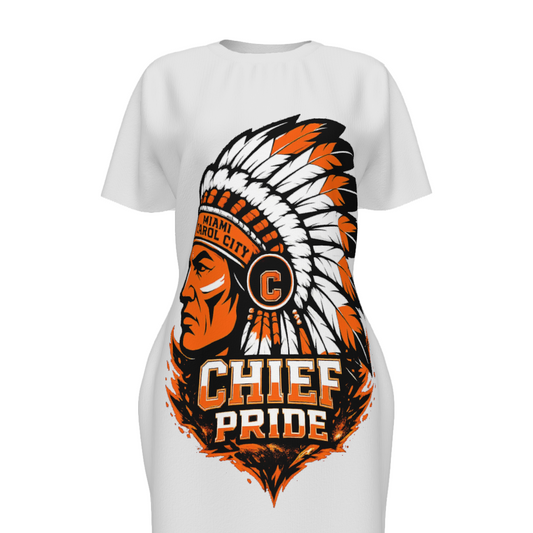 Chief Women's Crew Neck Bodycon Dress