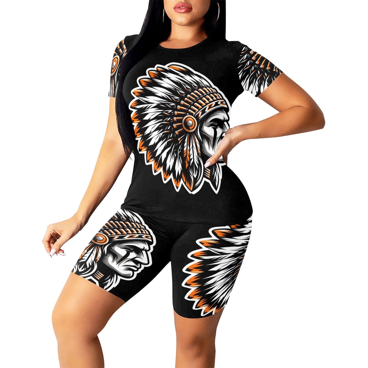 CHIEF HEAD Women's Short Yoga Set