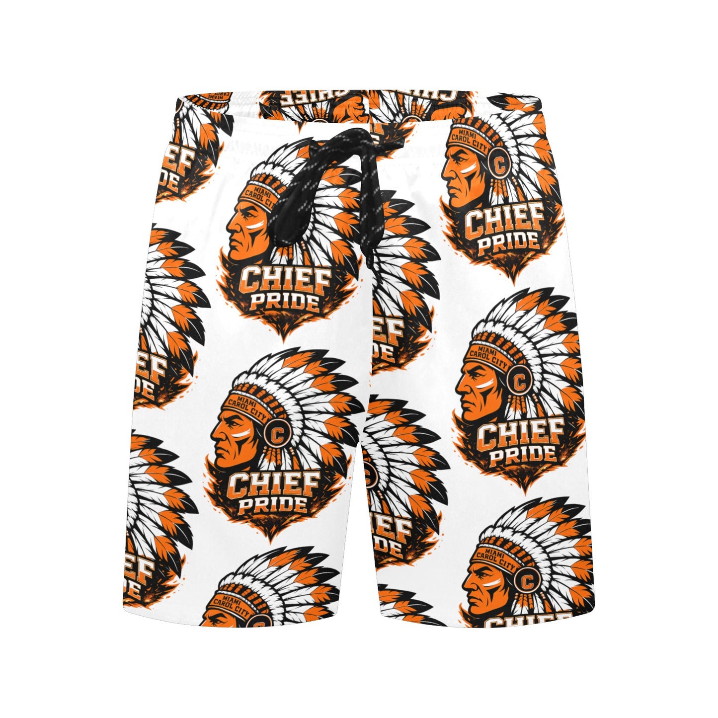Multi Chief Head Shorts Mid-Length Beach Shorts