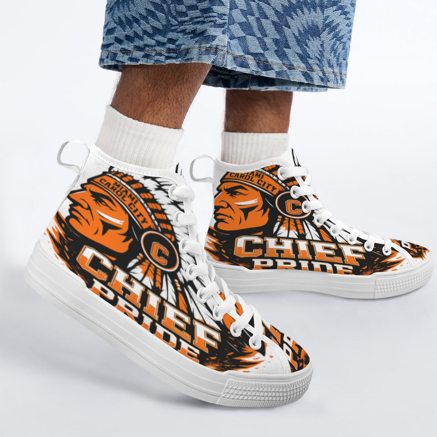 Chief Pride Tennis Vancouver High Top Men's Canvas Shoes-New