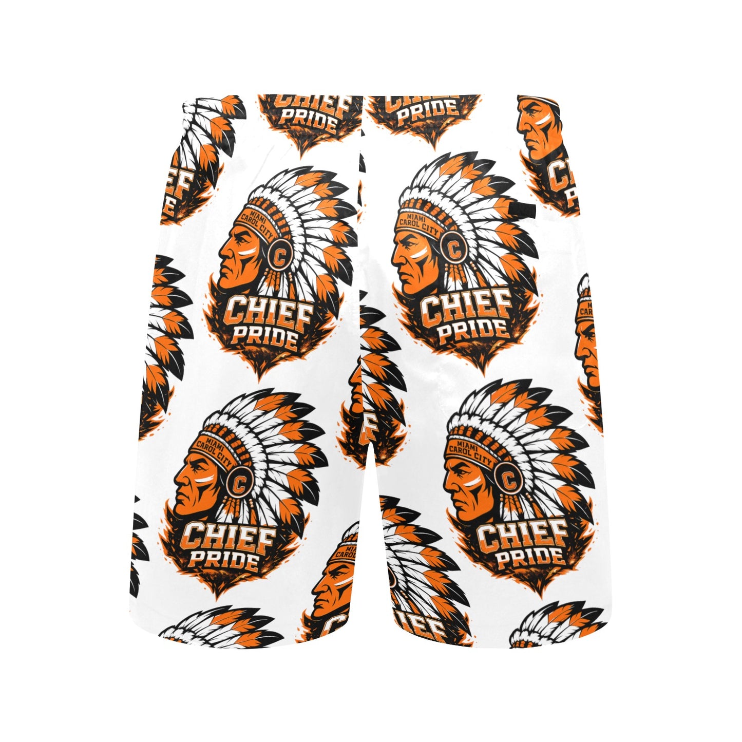 Multi Chief Head Shorts Mid-Length Beach Shorts