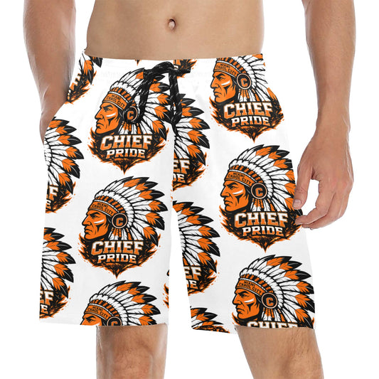 Multi Chief Head Shorts Mid-Length Beach Shorts