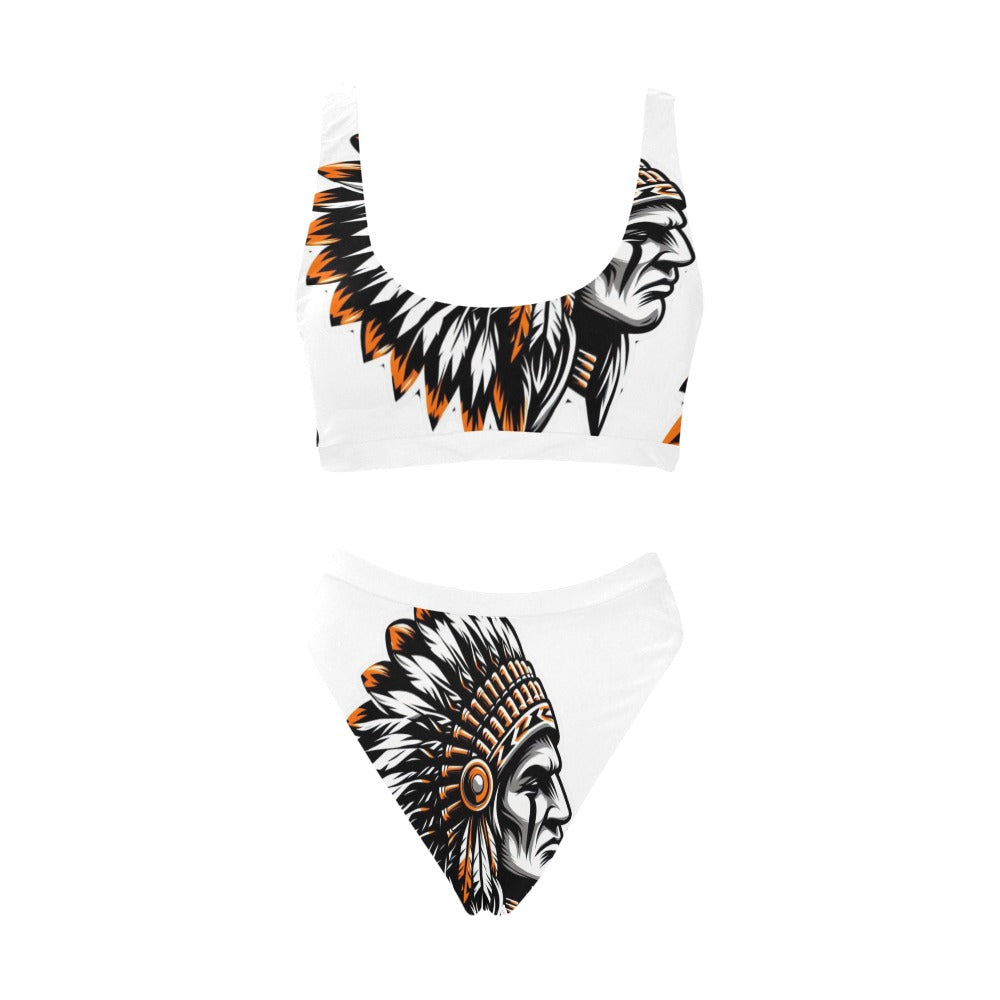 Chief Sport Top & High-Waisted Bikini Swimsuit