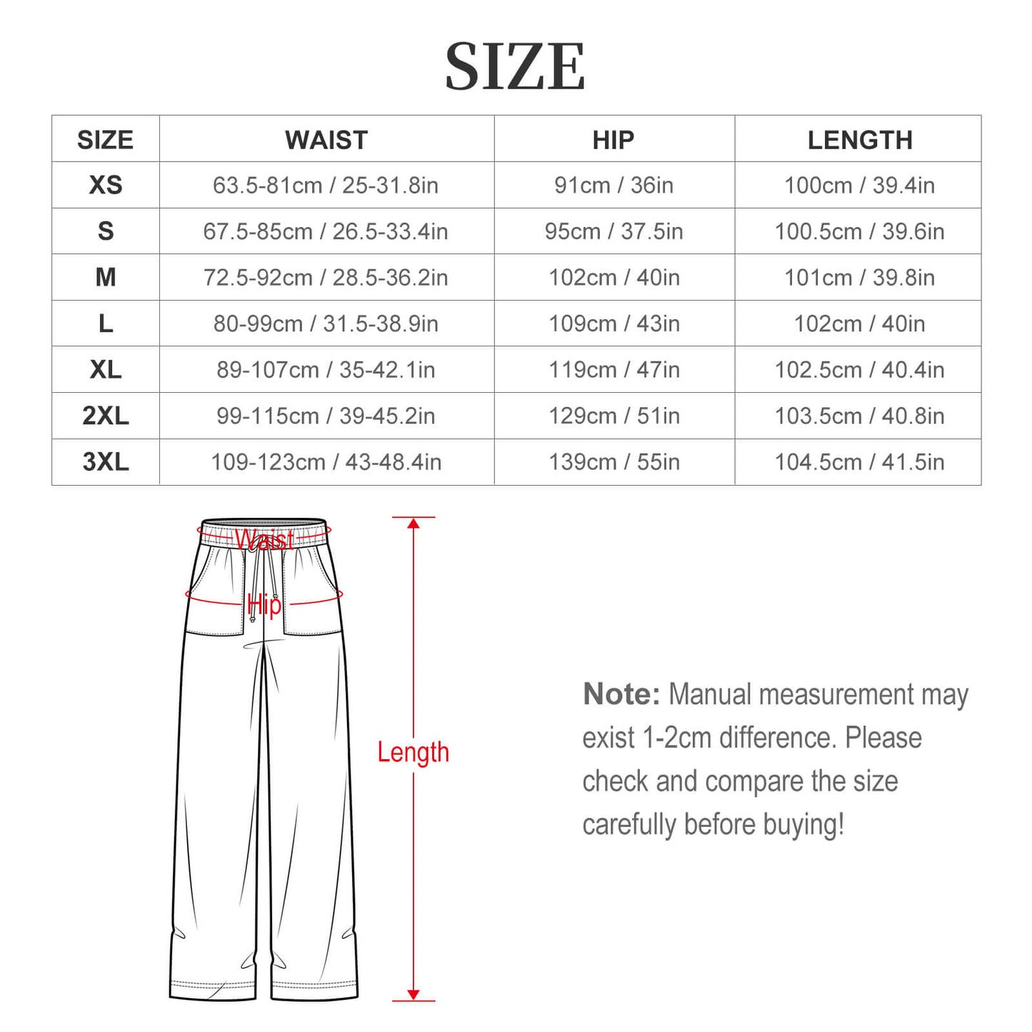 Gwen Cherry Optimist All-Over Women’s Wide-Leg Pants